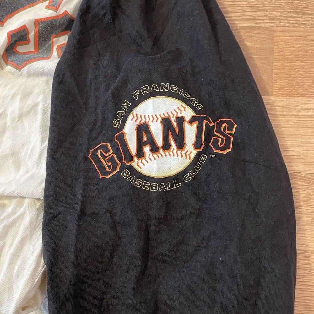 Y2K Stitches San Francisco Giants MLB TEE Raglan T Shirt Size XL 3/4 Sleeve - Picture 5 of 9